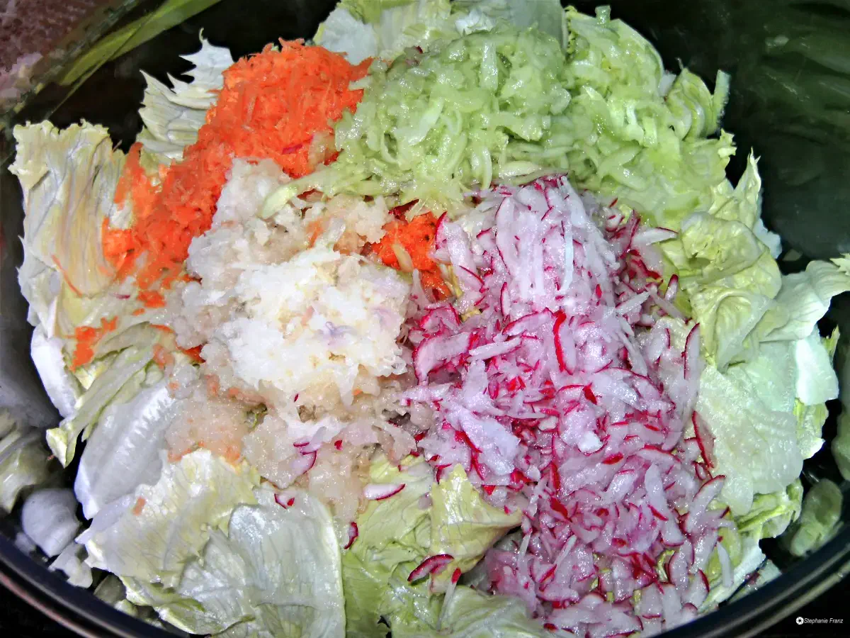 Einfacher gemischter Salat – mit verschiedenen Sorten
