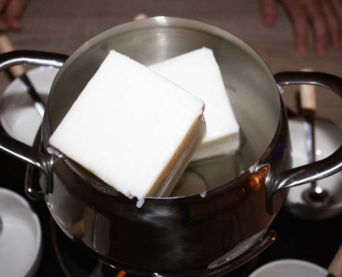 Kokosfett für Fettfondue