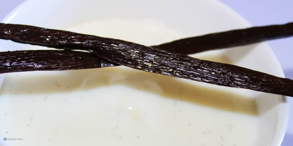Echte Bourbon-Vanille für Kuchenglasur verwenden