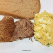 Rindfleisch mit Eier-Senf-Soße Rezept