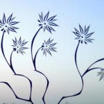 Wandtattoo für die Küche - Blüten